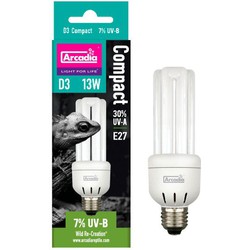 Arcadia Aquadistri d3 compact lamp mini 7% uvb 13 watt