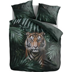 100% Microvezel dekbedovertrekset Jungle Majesty Tiger - 140x200/220 + 1*60x70 cm