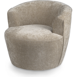 PTMD Grasa Cream Fiore Fabric Fauteuil