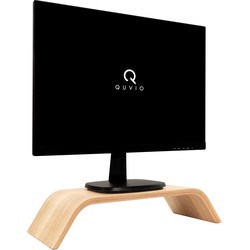 QUVIO Computer monitor standaard hout - licht bruin