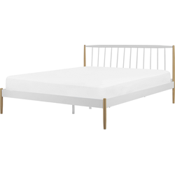 MAURS  - Tweepersoonsbed - Wit - 160 x 200 cm - Metaal