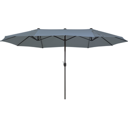 Beliani SIBILLA - Dubbele parasol-Grijs-Polyester