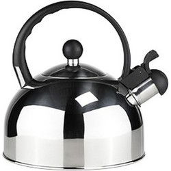 HI Fluitketel - 2,5 liter - zilver/zwart - RVS - waterkoker - Fluitketels