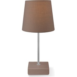Home sweet home tafellamp Arica ↕ 33 cm - bruin