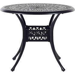 ANCONA  - Tuintafel - Zwart - 90 x 90 cm - Aluminium