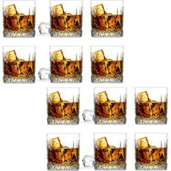 Glasmark Whiskeyglazen - 12x - Diamond - 280 ml - glas - waterglazen - Whiskeyglazen