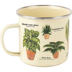 Gift Republic Kamerplant - Emaille Mok