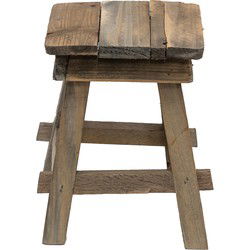 Clayre & Eef Plantentafeltje Bruin Hout