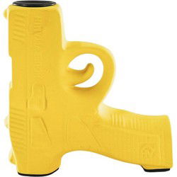 Candle holder - Gun - Ceramics - Neon Yellow  - 12x5x12cm