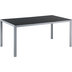 Beliani CATANIA - Tuintafel-Zwart-Aluminium