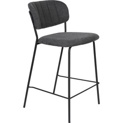 ANLI STYLE Counter Stool Jolien Black/Dark Grey