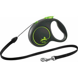 FLEXI ROLLIJN BLACK DESIGN CORD GROEN  S 5 MTR TOT 12 KG