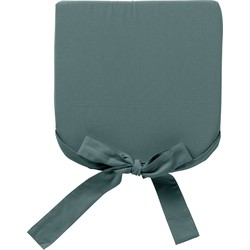 Dutch Decor JAVA - Stoelkussen 40x40 cm - met lint - Sagebrush Green - groen - Dutch Decor