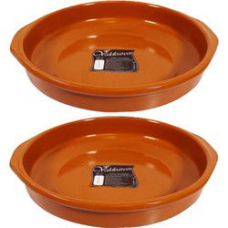 Grote tapas ovenschaal Alicante - 3x - met handvatten - 32 cm - Snack en tapasschalen