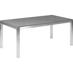 Beliani GROSSETO - Eettafel-Grijs-Graniet, RVS