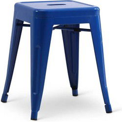 Stapelkruk Hamburg metalen kruk Blauw