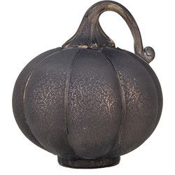 Clayre & Eef Decoratie Pompoen Grijs Glas