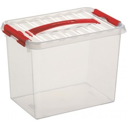 Sunware opbergbox - transparant - 9L - 30 x 20 x 22 cm - Opbergbox