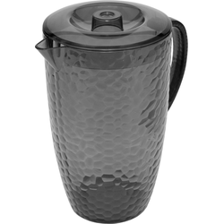OTIX Kunststof Schenkkan - Waterkan - met Deksel - Limonadekan - Karaf - Grijs - 2l - ZEPHYR
