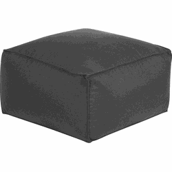 MUKKI - Poef - Zwart - 50 x 50 cm - Polyester