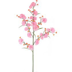 PTMD Kunstbloem Tuin - 60x45x108 cm - Kunststof - roze