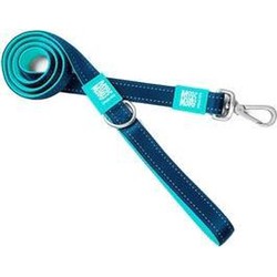 Short leash hondenriem, matrix sky blue/s - Hortus