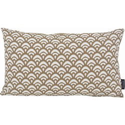 Sierkussen Waves Taupe Long | 30 x 50 cm | Katoen/Polyester