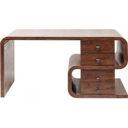 Kare Bureau Soft Snake Walnut 150x70 cm