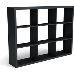 Beltza zwarte houtopslag onderverdeling 9 vakken 2000x385x1500 mm