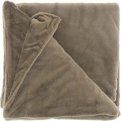 Plaid klaas 200x150 cm taupe