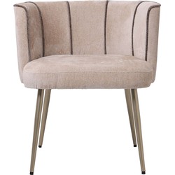 PTMD Nell Beige dining chair aphrodite 3 beige stripes
