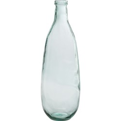 J-line - Vaas Fles Glas Transparant - 25x25x75cm