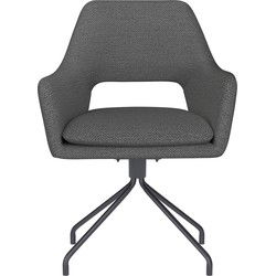 Eetkamerstoel Mos Grijs Spider Swivel - Giga Meubel