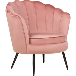 LOVIKKA - Fauteuil - Roze - Fluweel