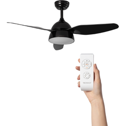 Plafond ventilator met verlichting - Ø116cm-  3 snelheden - Afstandsbediening - timer - LED - met lamp - ABS