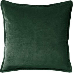 Dutch Decor CAITH - Kussenhoes 50x50 cm - 100% katoen velvet - Mountain View - donkergroen - Dutch Decor