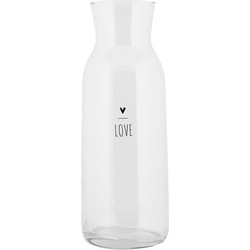 Clayre & Eef Karaf 1000 ml Transparant Glas LOVE