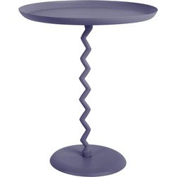 Bijzettafel Zig Zag - Nachtblauw - Ø44cm