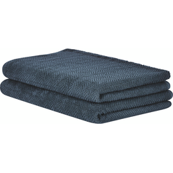 Beliani MITIARO - Handdoek-Blauw-Badstof