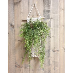 Macramé decoratie - plantenhanger  35xH50cm
