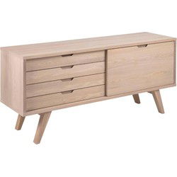 Dressoir - Wit Eiken - 160x45x72cm - Annie