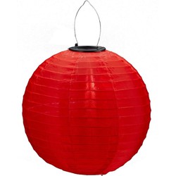 Lampionnen op zonne energie rood 30 cm - Lampionnen