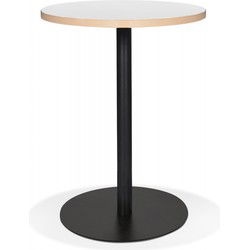 Kleine ronde bistrotafel YOGI 60x60x755 cm Wit