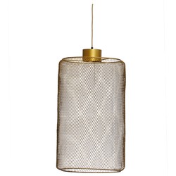 PTMD Mesh Iron gold hanging lamp round L