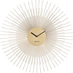 Wandklok Peony - Staal Large Goud - Ø60cm