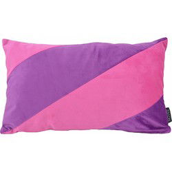 Velvet Swirl Paars/Roze | 30 x 50 cm  | Kussenhoes | Fluweel/Polyester