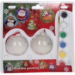 Zelf Kerstballen beschilderen set - Kerstbal