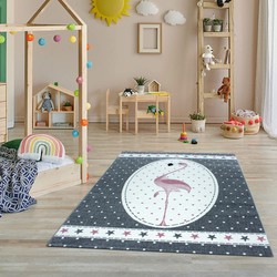 Kids vloerkleed - Flamingo - 160 X 230 CM