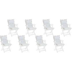 MAUI - Zitkussen set van 8 - Gebroken wit - 40 x 54 cm  - Polyester