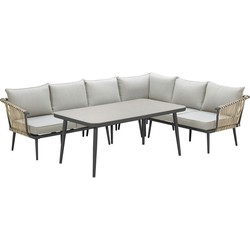 Garden Impressions Ralph lounge dining set 5-delig - natural rotan